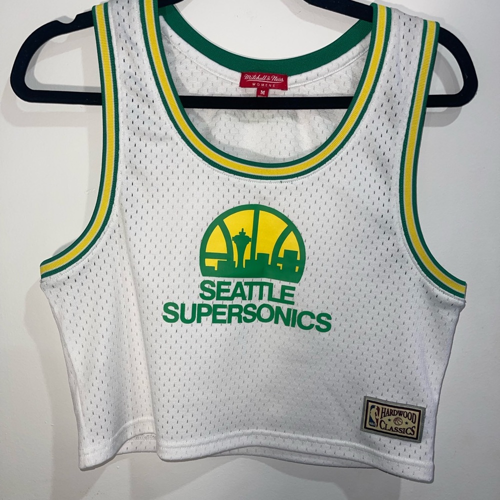 Women's Mesh Crop Tank Seattle SuperSonics